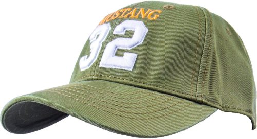 Mustang Baseballcap met licht verwassen effect en Mustang-borduursel