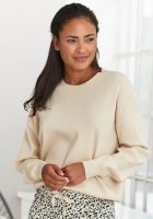 Buffalo Sweater met ronde hals en ribboorden