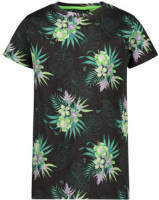 29FT T-shirt van biologisch katoen zwart/groen/paars