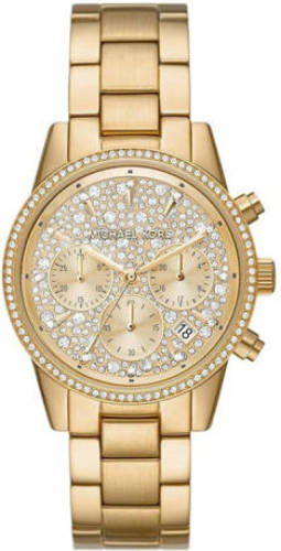 Michael Kors horloge MK7310 Ritz goudkleurig
