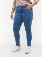 Zizzi high waist super slim fit AMY jeans blauw