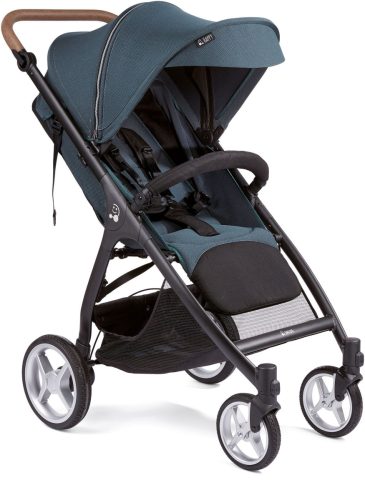 Gesslein Kinder-buggy Smiloo Happy +, zwart/tabak, oceaanblauw met één hand-vouwmechanisme, kinderwagen, buggy, buggy, sportbuggy, kinderbuggy, sport-kinderwagen