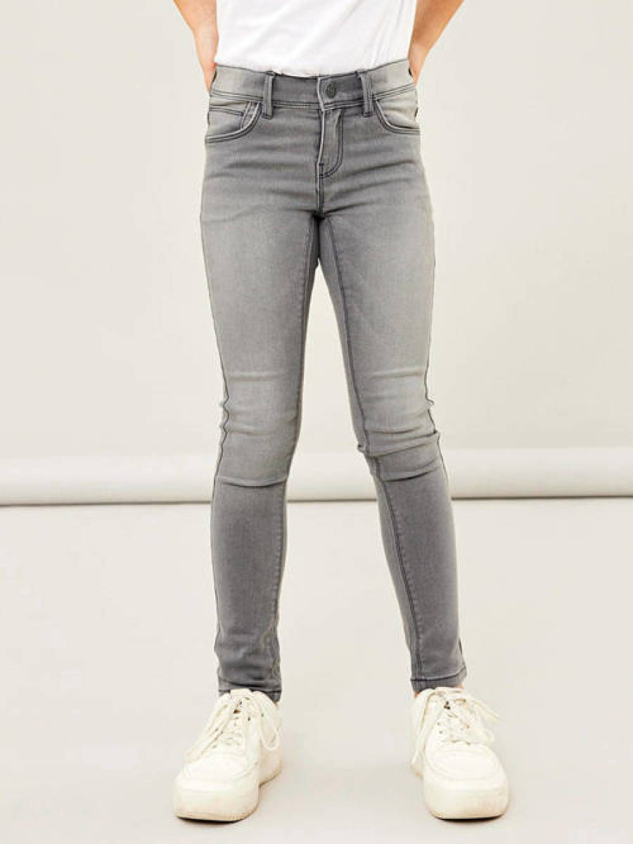NAME IT skinny jeans NKFPOLLY light grey denim
