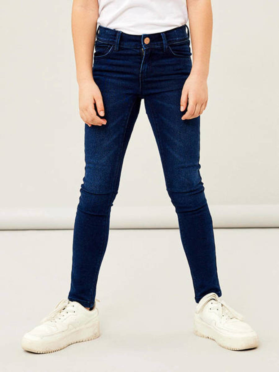 NAME IT skinny jeans NKFPOLLY dark blue denim
