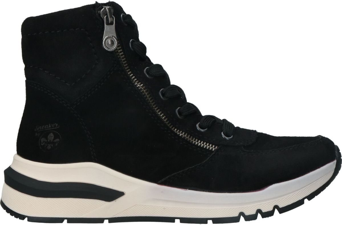 Rieker Veterboot Dames Zwart