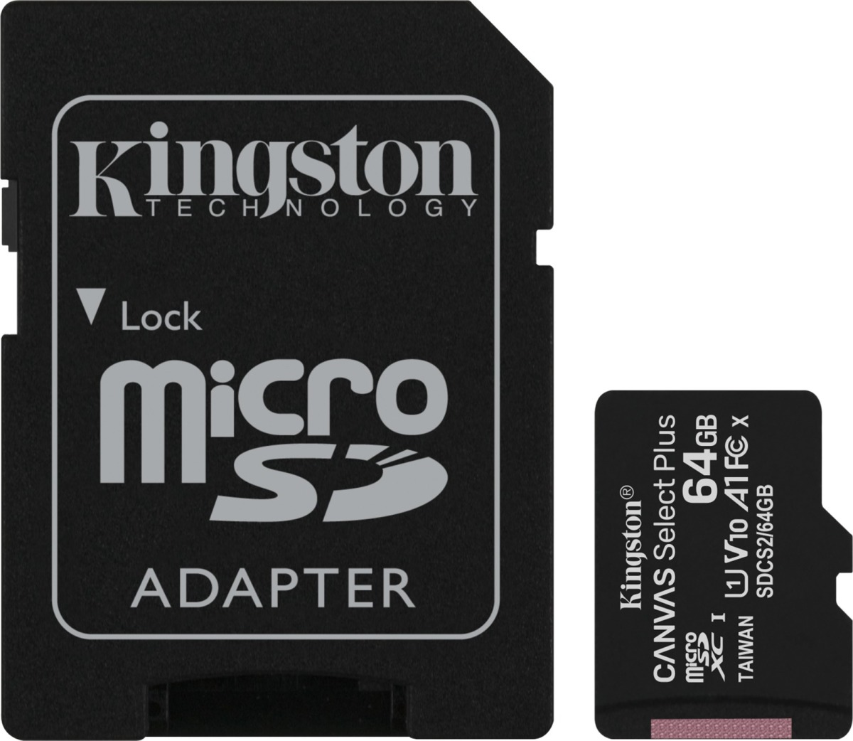 Kingston Canvas Select Plus microSDXC 64GB Micro SD-kaart