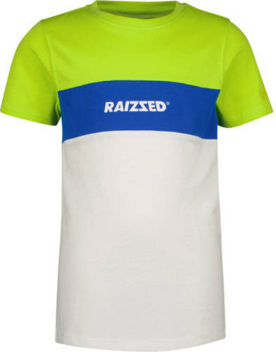 Raizzed T-shirt wit/geel/blauw