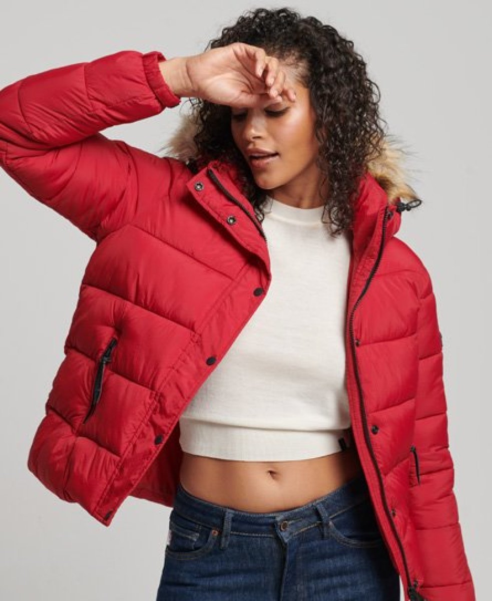 Superdry Winterjack Korte Mid Layer capuchonjack