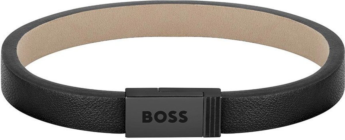 BOSS Leren armband JACE, 1580337M, 1580338M