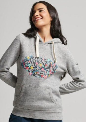 Superdry Sweatvest Vintage Floral Scripted Hood