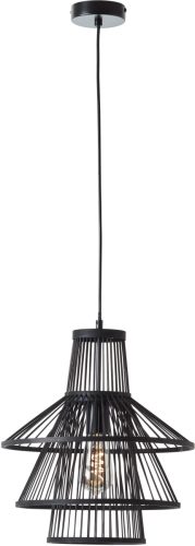 Brilliant Leuchten Hanglamp Hartland Hanglamp 35 cm zwart (1 stuk)