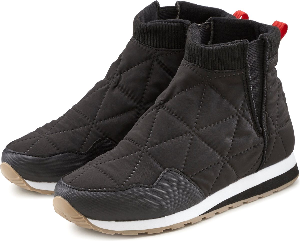 Lascana Laarsjes Boots in modieuze watté-look