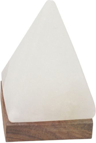 HIMALAYA SALT DREAMS Zoutkristal-tafellamp USB-piramide Met de hand gemaakt van zoutkristal - iedere steen uniek, H: ca.11 cm (1 stuk)