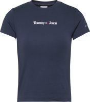 Tommy Jeans Shirt met korte mouwen TJW BABY SERIF LINEAR SS met Tommy Jeans logo-opschrift voor