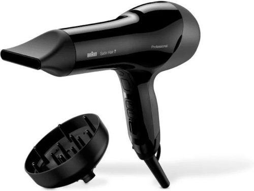 Braun HD785 Satin-Hair 7 professional nozzle + Diffuser Haardroger Zwart