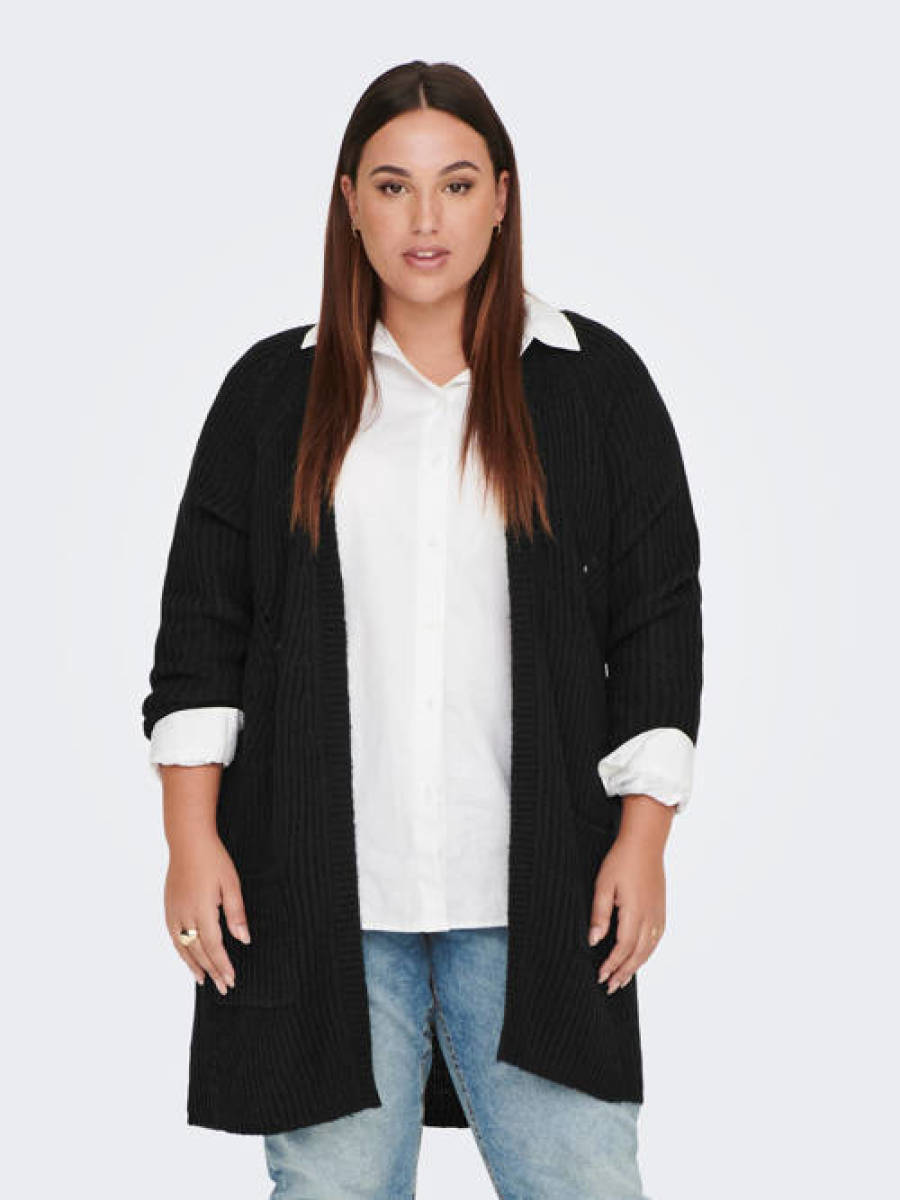 ONLY CARMAKOMA vest CARBERNIE zwart