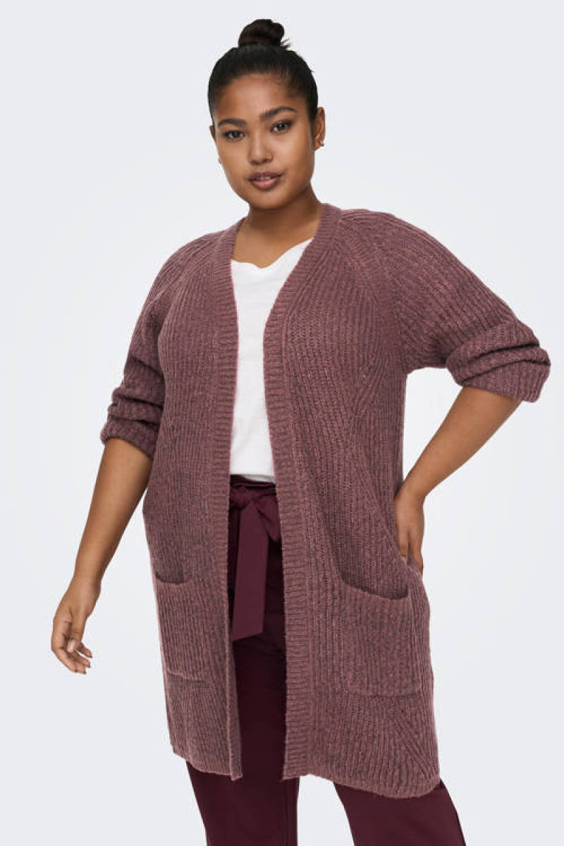 ONLY CARMAKOMA vest CARBERNIE paars