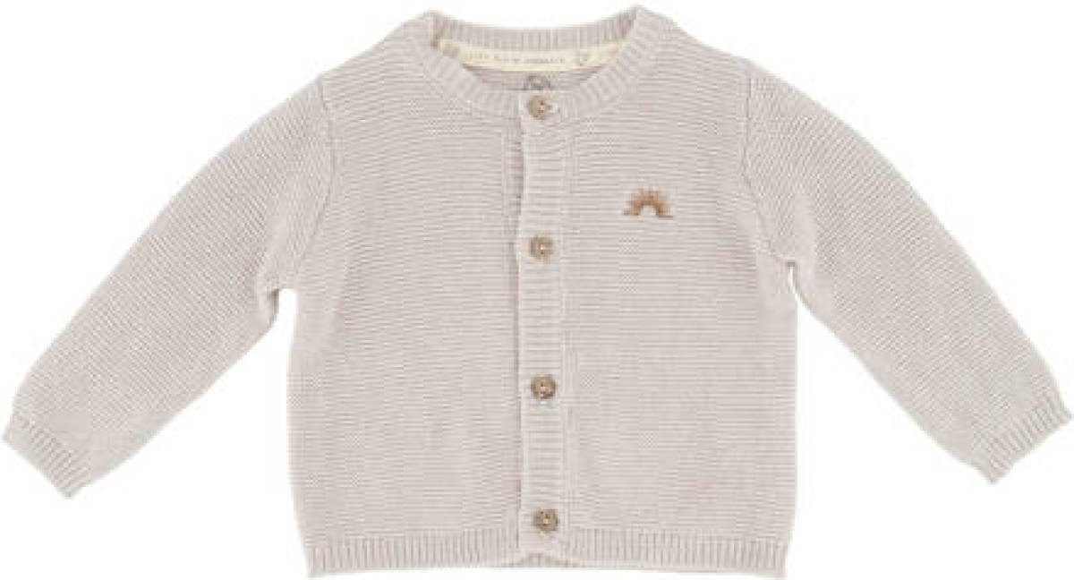 Zusss gebreid babyvestje zand