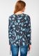 CECIL trui met grafische print en plooien donkerblauw/lichtblauw