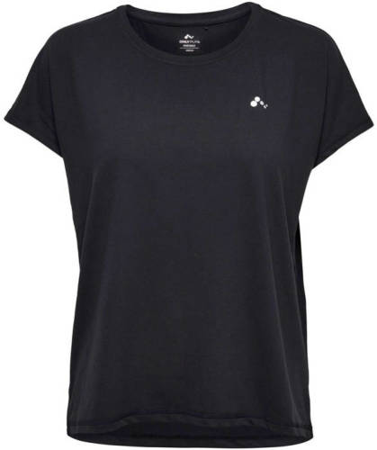 ONLY PLAY Curvy sport T-shirt zwart