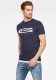 G-star Raw T-shirt met logo donkerblauw