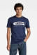 G-star Raw T-shirt met logo donkerblauw