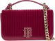 Tommy hilfiger fluwelen crossbody tas rood