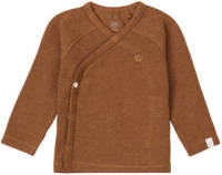 Noppies newborn baby longsleeve Nanyuki met biologisch katoen bruin