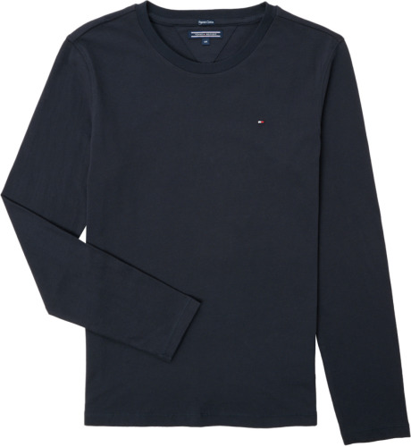 Tommy hilfiger longsleeve van biologisch katoen donkerblauw