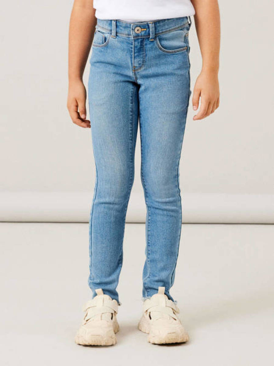 NAME IT KIDS skinny jeans NKFPOLLY light blue denim