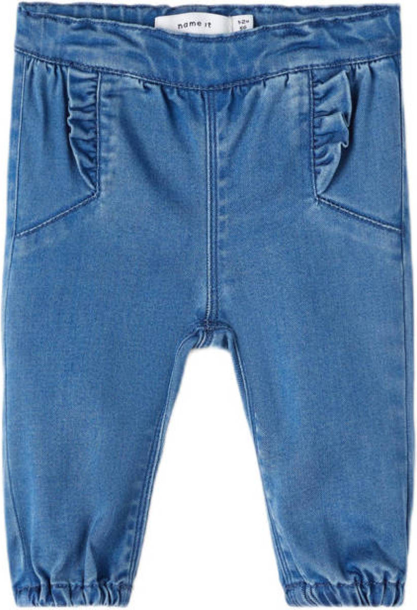 NAME IT BABY newborn baby regular fit jeans NBFBELLA medium blue denim