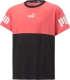 Puma T-shirt met logo roze/zwart