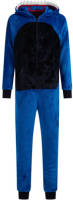 WE Fashion onesie sharkie blauw/zwart