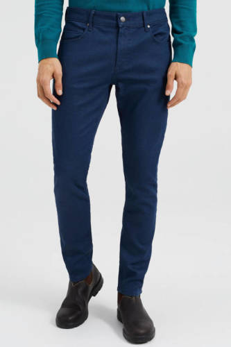 WE Fashion slim fit jeans met biologisch katoen mid blue
