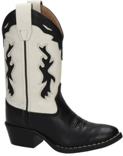 Bootstock Fever Fever leren cowboy laarzen zwart/wit