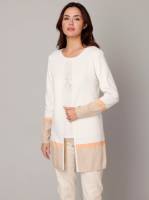 Veterschoen met perforaties MONA Taupe