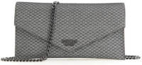 Guess clutch Ever zilverkleurig