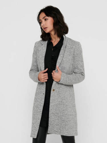Only coat ONLCARRIE lichtgrijs