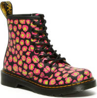 Dr. martens 1460J Loud Leopard Leopard leren veterboots roze/zwart