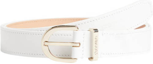 Calvin klein leren riem wit