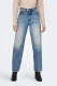 Only ONLROBYN high waist straight fit jeans blauw