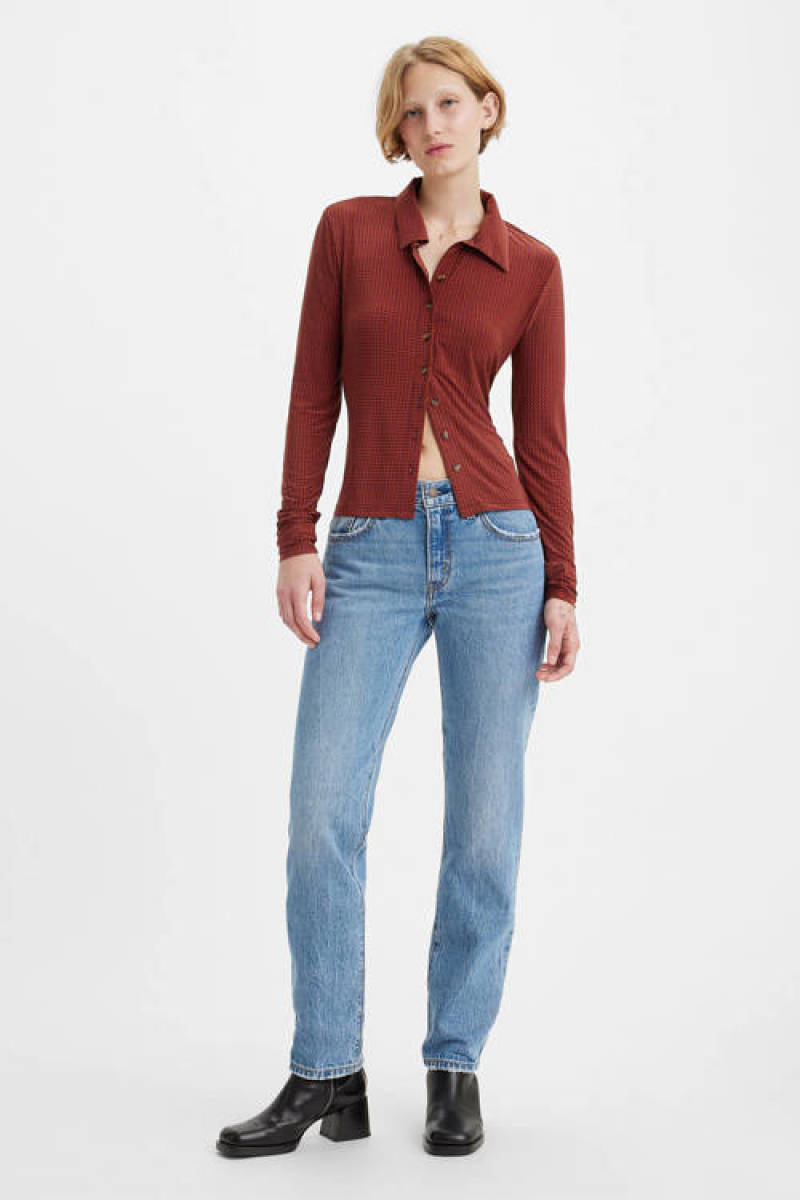 Levi's Middy Straight Jeans straight fit jeans light denim