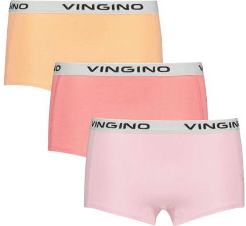 Vingino shorts - set van 2 roze/koraalroze/geel