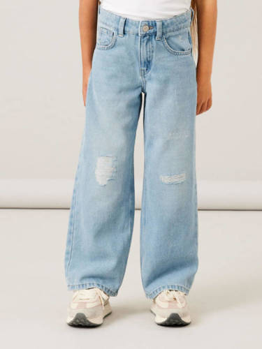 NAME IT KIDS wide leg jeans NKFROSE HW WIDE JEANS 1411-TE NOOS light blue denim