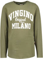 Vingino longsleeve met logo army groen
