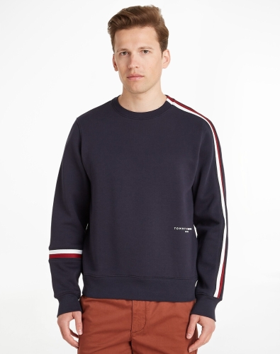 Tommy hilfiger Trui met ronde hals en contrasterende stroken