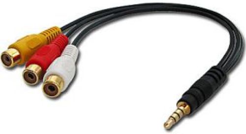 LINDY AV Adapter Cable - Stereo & Composite Video