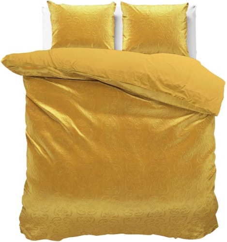Sleeptime Embossed Velvet Sultan - Goud Dekbedovertrek 2-persoons (200 x 200/220 cm + 2 kussenslopen) Dekbedovertrek
