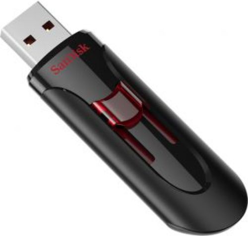 Sandisk UFM 128GB USB CRUZER GLIDE 3.0 USB flash drive USB Type-A 3.2 Gen 1 (3.1 Gen 1) Zwart, Rood