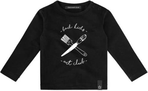 Your Wishes longsleeve met printopdruk zwart